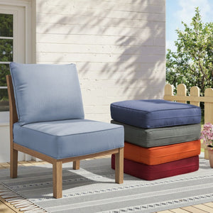 English Elm 6 Inch High Density Foam Outdoor Chair Cushions with Olefin Removable Cover UV Resistant Baby Blue 3 Sets T3773P573188