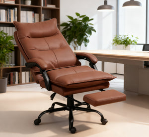 English Elm Luxurious Microfiber High Back Recliner with Massage Heat and Swivel Base for Home Office T3971P409040