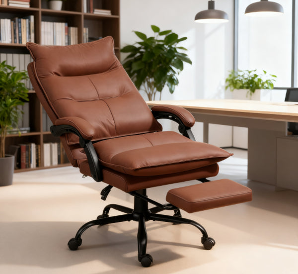 English Elm Luxurious Microfiber High Back Recliner with Massage Heat and Swivel Base for Home Office T3971P409040
