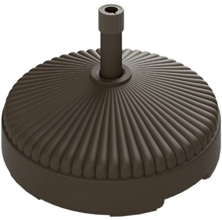 English Elm Round Fillable HDPE Patio Umbrella Base with UV Resistant Weather Proof Outdoor Design T3971P425851