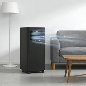 English Elm Portable Air Conditioner 8000 BTU Room Cooler Dehumidifier with Wheels and Timer T3971P431356