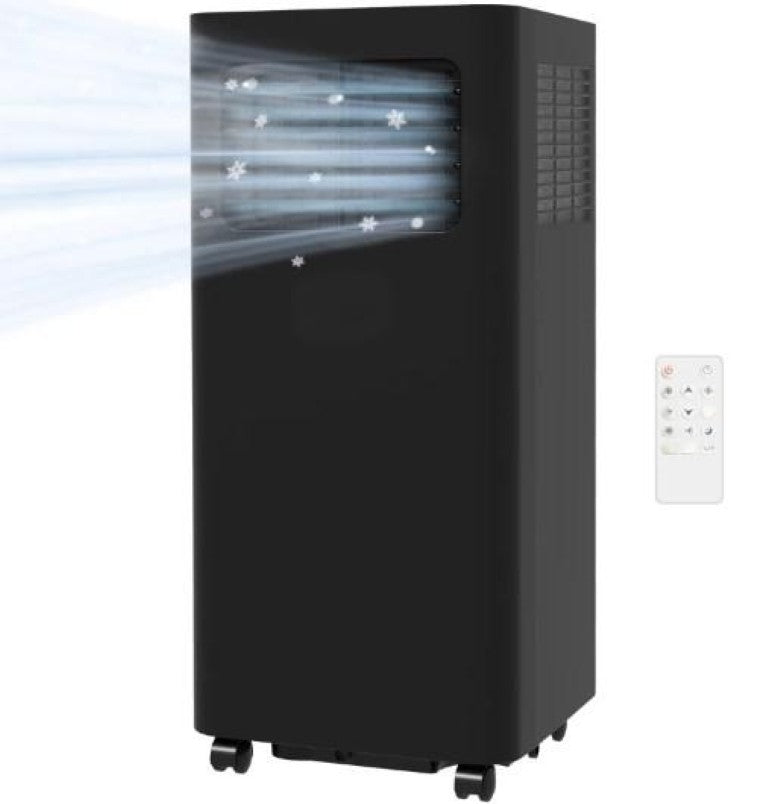 English Elm Portable Air Conditioner 8000 BTU Room Cooler Dehumidifier with Wheels and Timer T3971P431356