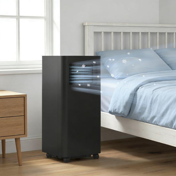 English Elm Portable Air Conditioner 8000 BTU Room Cooler Dehumidifier with Wheels and Timer T3971P431356