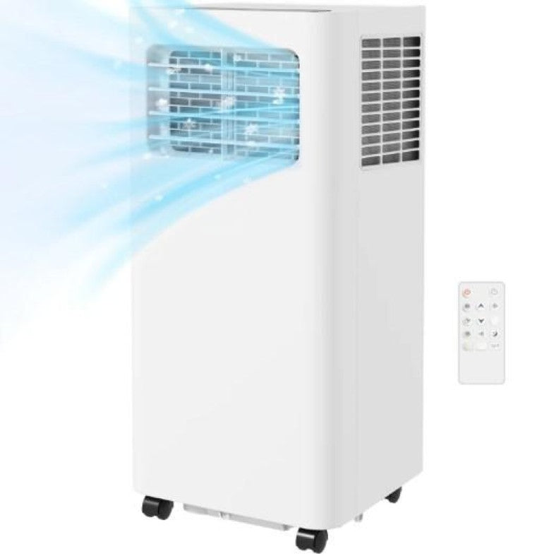 English Elm Convenient Portable Air Conditioner 8000 BTU Room Cooling with Remote and Sleep Mode T3971P431377