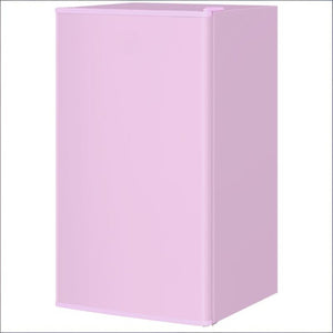 English Elm Compact Pink Mini Fridge with Freezer Compartment for Dorm Apartment or RV Use T3971P473022