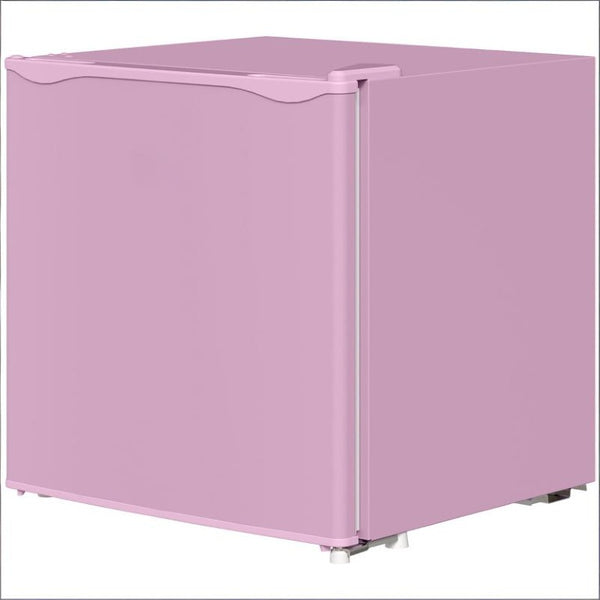 English Elm Small Pink Steel Compact Upright Freezer with Dual Compartments for Dorm or Apartment T3971P473049