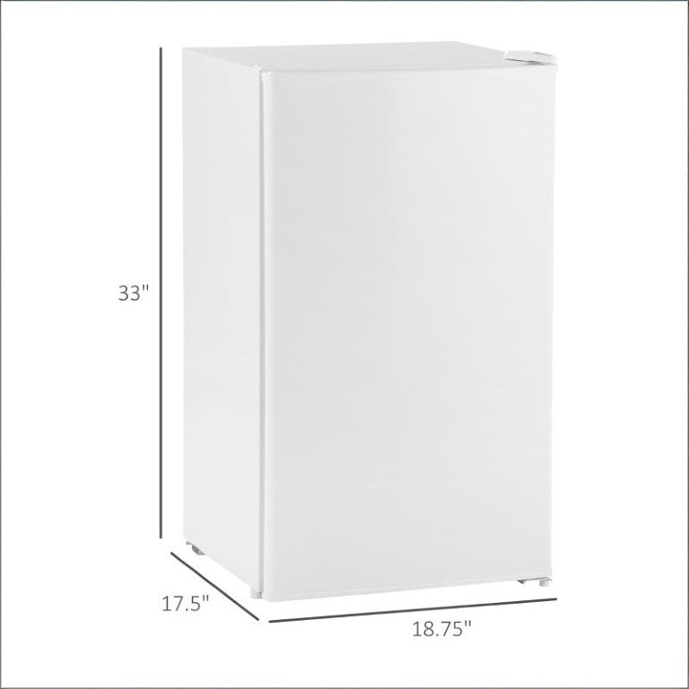 English Elm Portable Compact Refrigerator 3.2 Cu Ft Mini Fridge with Freezer for Dorm or Apartment T3971P473692