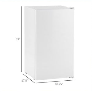 English Elm Portable Compact Refrigerator 3.2 Cu Ft Mini Fridge with Freezer for Dorm or Apartment T3971P473692