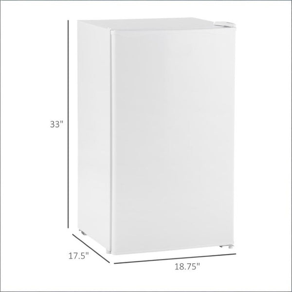 English Elm Portable Compact Refrigerator 3.2 Cu Ft Mini Fridge with Freezer for Dorm or Apartment T3971P473692