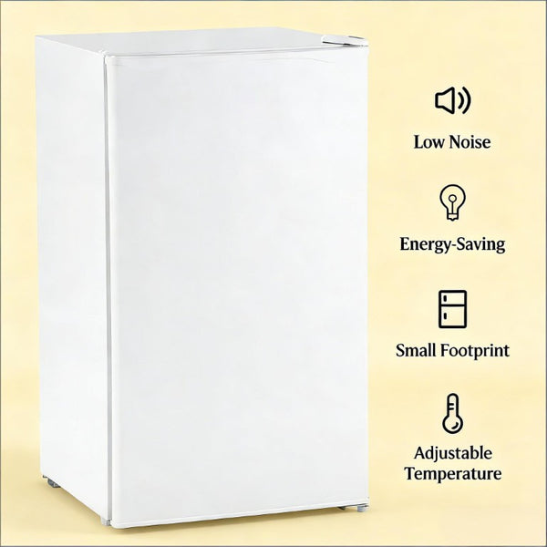 English Elm Portable Compact Refrigerator 3.2 Cu Ft Mini Fridge with Freezer for Dorm or Apartment T3971P473692