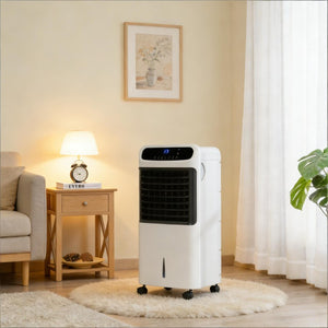 English Elm 3-In-1 Evaporative Air Cooler Tower Fan with Ice Boxes Remote and Oscillation T3971P473700