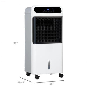 English Elm 3-In-1 Evaporative Air Cooler Tower Fan with Ice Boxes Remote and Oscillation T3971P473700