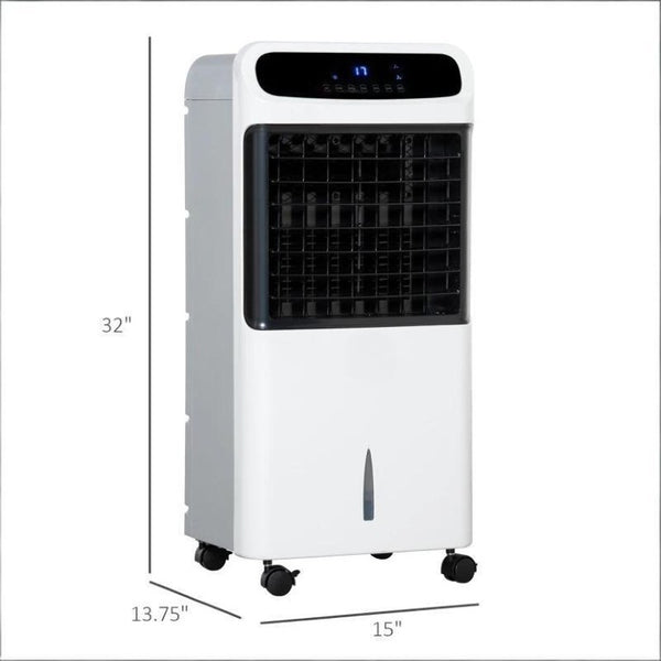 English Elm 3-In-1 Evaporative Air Cooler Tower Fan with Ice Boxes Remote and Oscillation T3971P473700