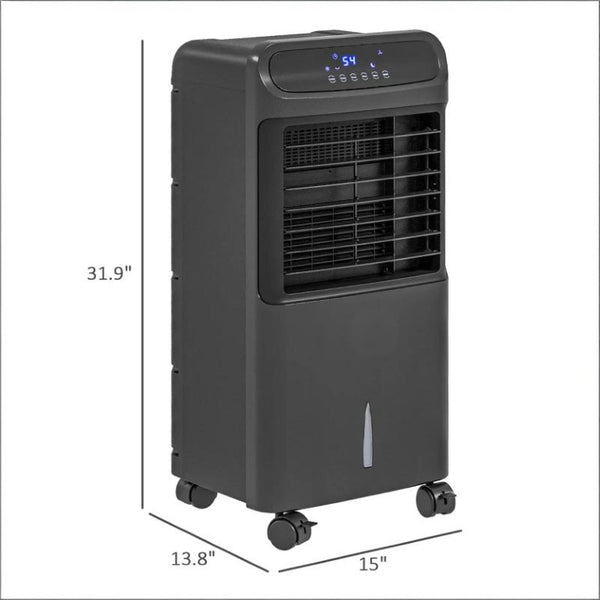 English Elm Portable Evaporative Floor Cooler with Ice Boxes 3In1 Fan for Rooms up to 377 Sq Ft T3971P474009