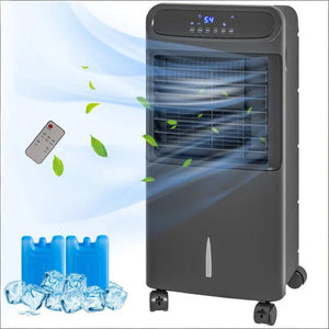 English Elm Portable Evaporative Floor Cooler with Ice Boxes 3In1 Fan for Rooms up to 377 Sq Ft T3971P474009
