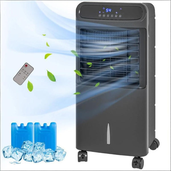 English Elm Portable Evaporative Floor Cooler with Ice Boxes 3In1 Fan for Rooms up to 377 Sq Ft T3971P474009