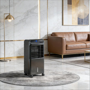 English Elm Portable Evaporative Floor Cooler with Ice Boxes 3In1 Fan for Rooms up to 377 Sq Ft T3971P474009