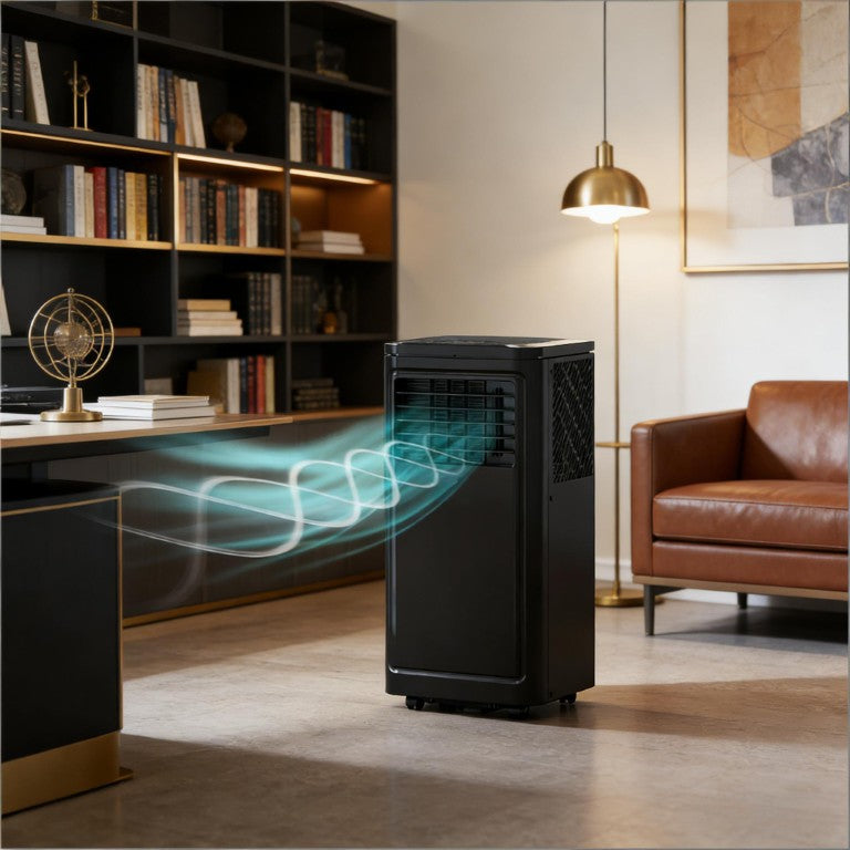 English Elm Office Portable Air Conditioner 8000 BTU 3In1 Cooling Dehumidifier Fan No Drill T3971P474015