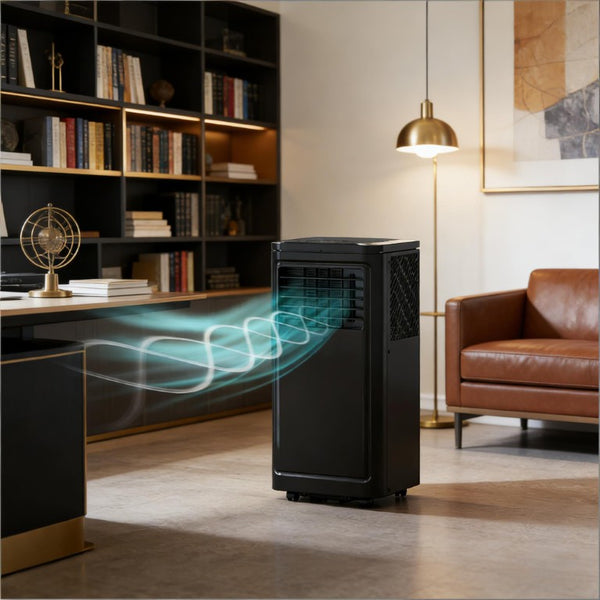 English Elm Office Portable Air Conditioner 8000 BTU 3In1 Cooling Dehumidifier Fan No Drill T3971P474015