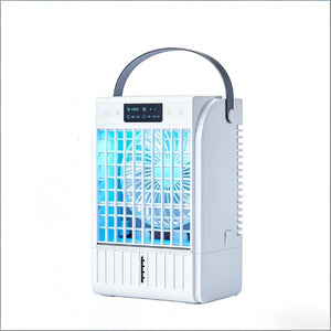 English Elm Mini Desktop Air Cooler with RGB Light Mist Humidifier and USB Fan for Home Office T3971P486731