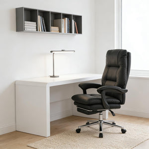 English Elm Ergonomic Executive Reclining Office Chair with Massage Faux Leather Pocket Spring Seat T3971P491969