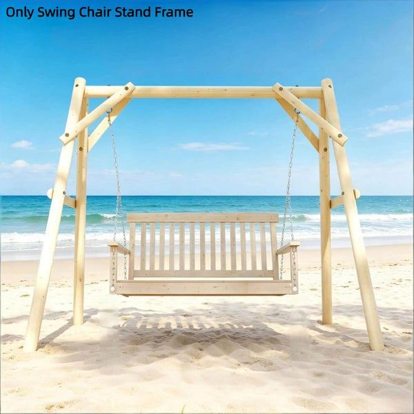 English Elm A-frame Fir Wood Porch Swing Stand Outdoor Garden Frame Supporting up to 660 Lbs T3971P508402