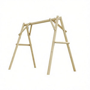English Elm A-frame Fir Wood Porch Swing Stand Outdoor Garden Frame Supporting up to 660 Lbs T3971P508402