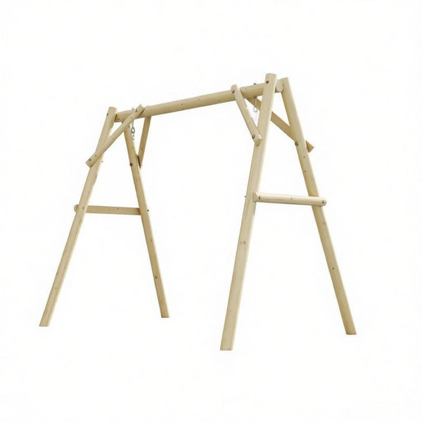English Elm A-frame Fir Wood Porch Swing Stand Outdoor Garden Frame Supporting up to 660 Lbs T3971P508402