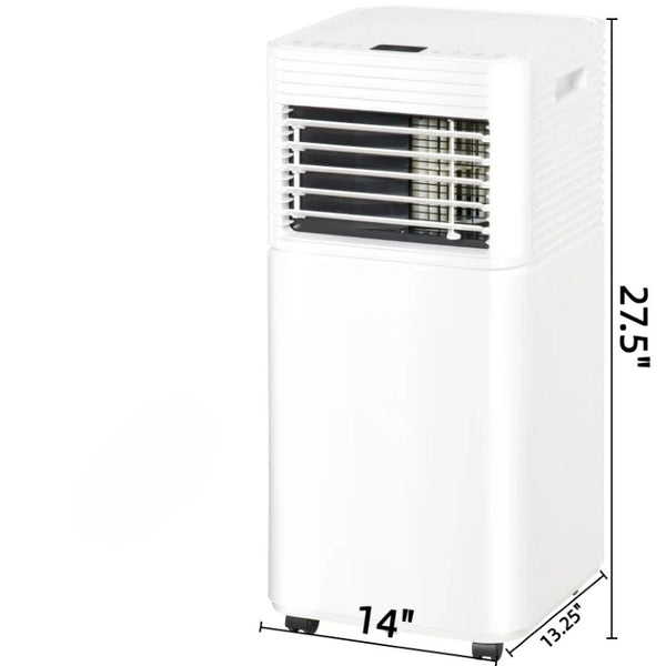 English Elm 4-In-1 Portable Air Conditioner 8000 BTU Cools 344 Sq Ft with Sleep Mode Timer T3971P508803