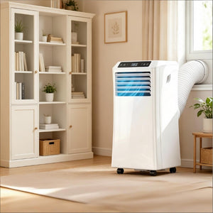 English Elm Modern 10000 BTU Rolling Room Air Conditioner with Sleep Mode and Remote Control Portable T3971P508954