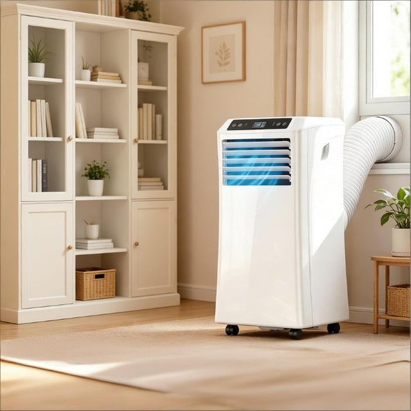 English Elm Modern 10000 BTU Rolling Room Air Conditioner with Sleep Mode and Remote Control Portable T3971P508954