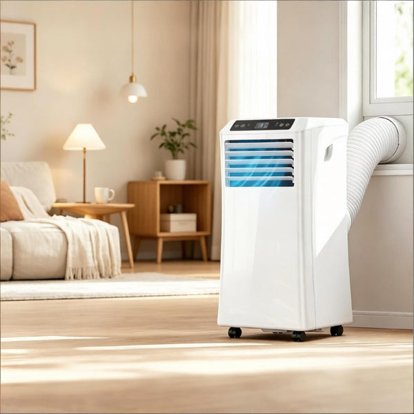 English Elm Modern 10000 BTU Rolling Room Air Conditioner with Sleep Mode and Remote Control Portable T3971P508954