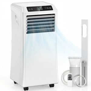 English Elm Modern 10000 BTU Rolling Room Air Conditioner with Sleep Mode and Remote Control Portable T3971P508954