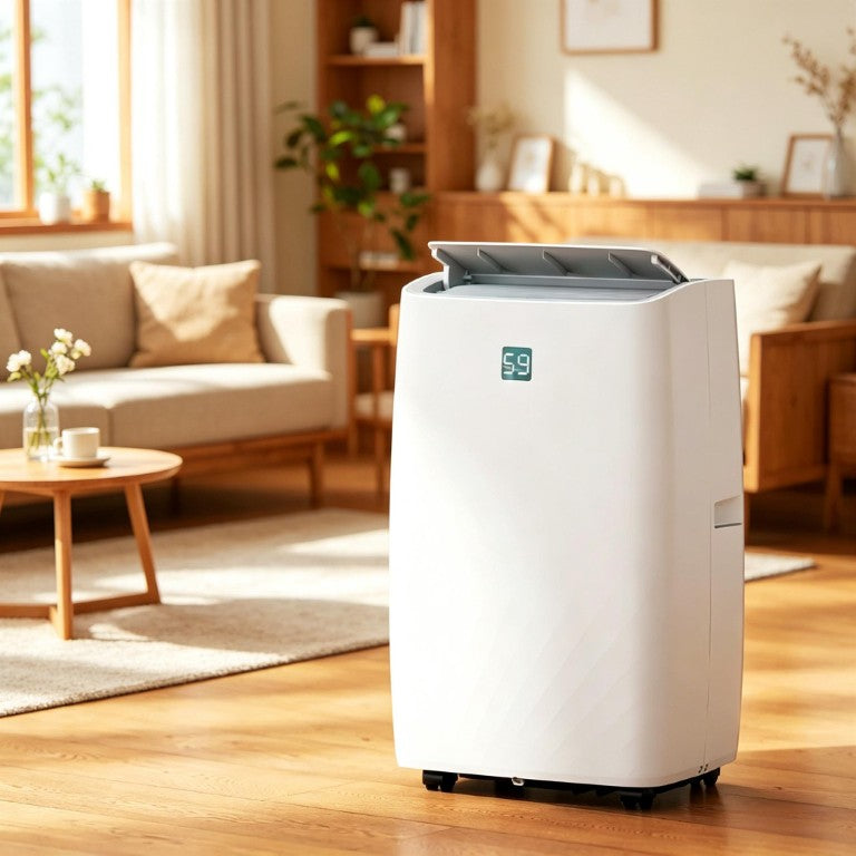 English Elm Five-In-One Portable Air Conditioner 12000 BTU Cools Dehumidifies up to 550 Sq Ft T3971P509555