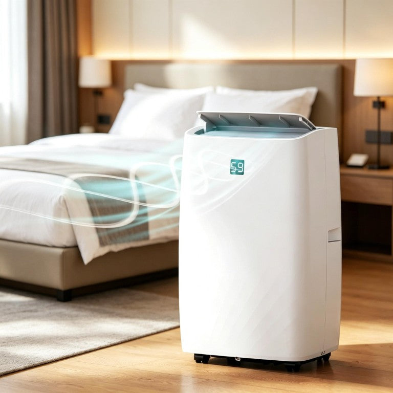 English Elm Five-In-One Portable Air Conditioner 12000 BTU Cools Dehumidifies up to 550 Sq Ft T3971P509555