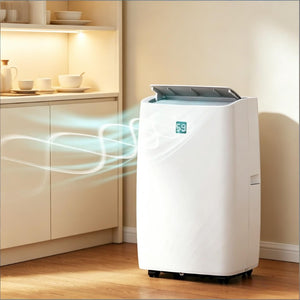 English Elm Five-In-One Portable Air Conditioner 12000 BTU Cools Dehumidifies up to 550 Sq Ft T3971P509555