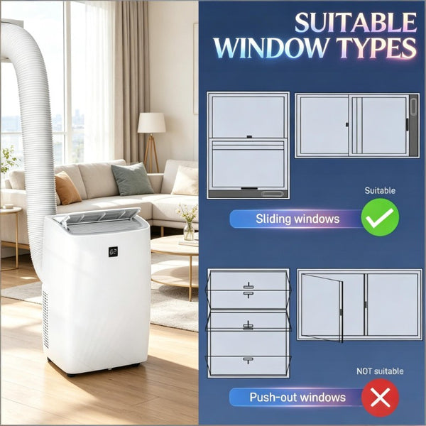 English Elm Five-In-One Portable Air Conditioner 12000 BTU Cools Dehumidifies up to 550 Sq Ft T3971P509555