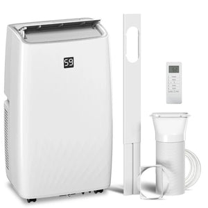 English Elm Five-In-One Portable Air Conditioner 12000 BTU Cools Dehumidifies up to 550 Sq Ft T3971P509555