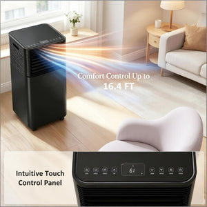 English Elm Mobile Portable Air Conditioner 8000 BTU Freestanding Unit with Wheels and Remote T3971P509595
