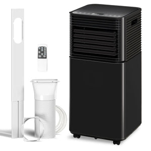English Elm Modern Portable Air Conditioner 10000 BTU Rolling Unit for Apartments and Home Offices T3971P509603
