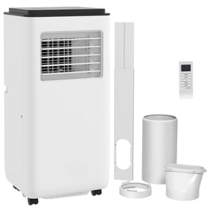 English Elm Air Conditioner Portable Unit 10000 BTU Cools 440 Sq Ft with Sleep and Dehumidify Modes White T3971P509605