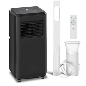 English Elm Air Conditioner Portable Unit 10000 BTU Cools 440 Sq Ft with Sleep and Dehumidify Modes Black T3971P509607