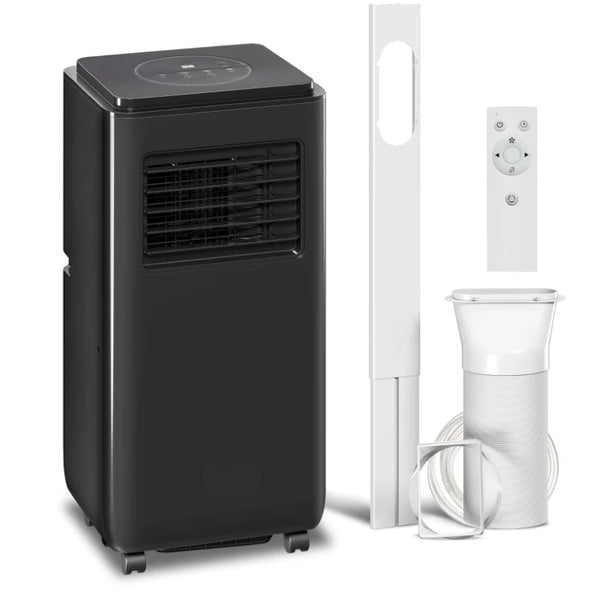 English Elm Air Conditioner Portable Unit 10000 BTU Cools 440 Sq Ft with Sleep and Dehumidify Modes Black T3971P509607