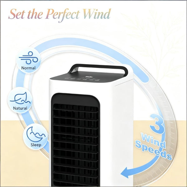 English Elm Swamp Cooler Portable Evaporative Unit with Fan Humidifier and Ice Cooling for Small Rooms T3971P519086