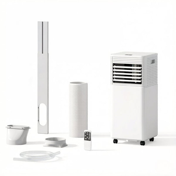 English Elm Home Portable Air Conditioner 10000 BTU Cools 441 Sq Ft with Sleep Mode Timer T3971P528040