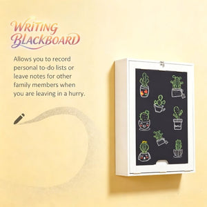 English Elm Stylish Wall Mounted Foldable Mdf Desk with Blackboard for Home Office Gaming T3971P532219