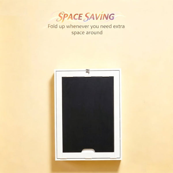 English Elm Stylish Wall Mounted Foldable Mdf Desk with Blackboard for Home Office Gaming T3971P532219
