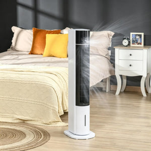 English Elm 42 Inch Portable Evaporative Cooler with Humidifier Fan 52 Degree Oscillation 3 Modes T3971P536286