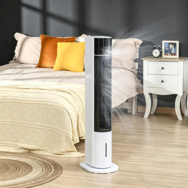English Elm 42 Inch Portable Evaporative Cooler with Humidifier Fan 52 Degree Oscillation 3 Modes T3971P536286