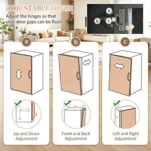 English Elm Freestanding Tall Pantry Cabinet with Charging Station Glass Doors and Tilt Bins T3971P537567